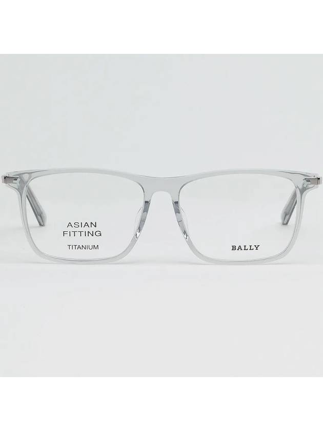 Titanium Glasses Frame BY5057D 020 Transparent Square Horn Frame Asian Fit - BALLY - BALAAN 3