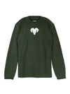 Men's Button Wool Knit Top Dark Green - MAISON MARGIELA - BALAAN 1