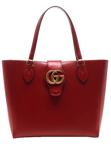 Double G Detail Small Tote Bag Red - GUCCI - BALAAN 1