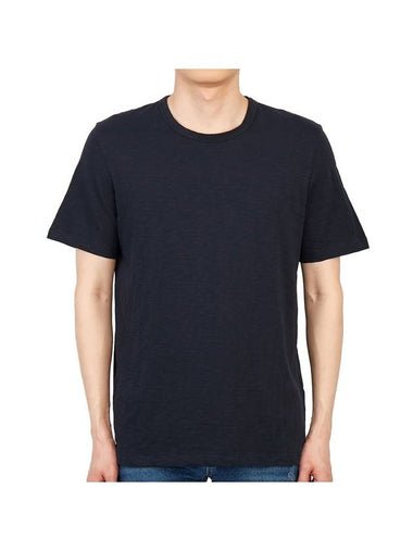 Men's Essential Cosmos Short Sleeve T-Shirt Dark Navy - THEORY - BALAAN 1