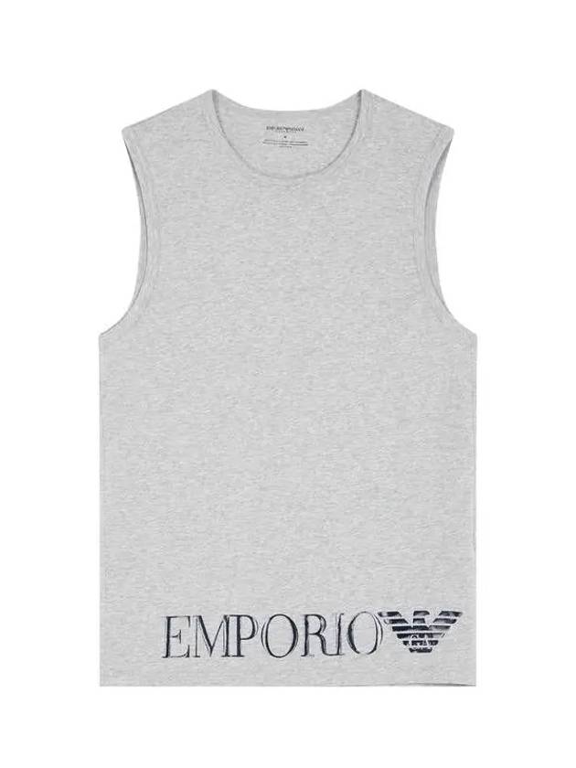 UNDERWEAR Men s Big Logo Lounge Sleeveless Top Melange Gray 271182 - EMPORIO ARMANI - BALAAN 1