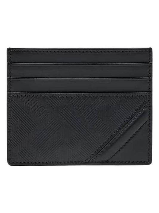 Shadow Diagonal Card Wallet Black - FENDI - BALAAN 1