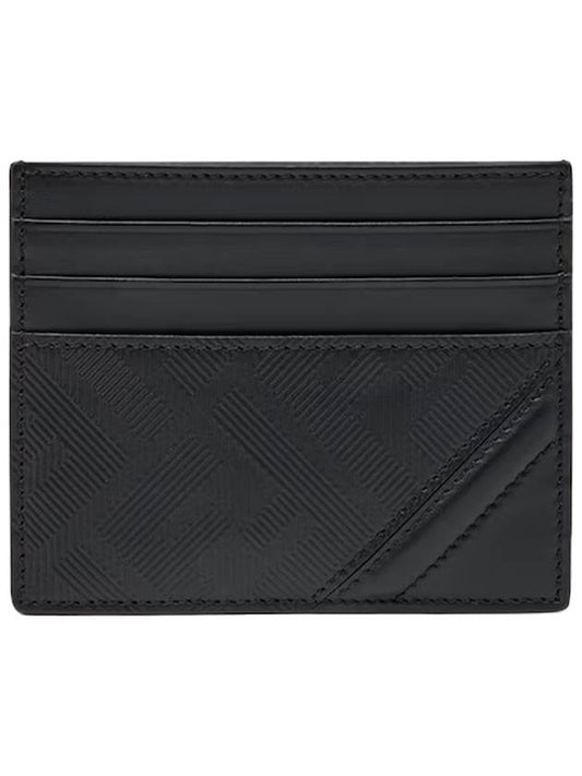 Shadow Diagonal Card Wallet Black - FENDI - BALAAN 1