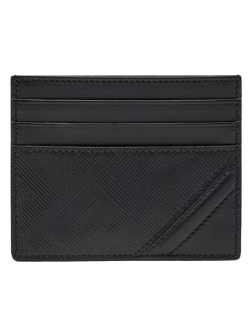 Shadow Diagonal Card Wallet Black - FENDI - BALAAN 1