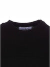 Crew Neck Wool Knit Top Black - STONE ISLAND - BALAAN 5