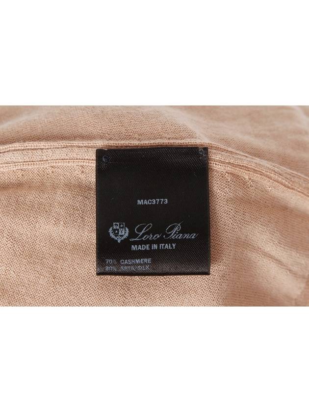 Embroidered logo cashmere short sleeve knit 55 - LORO PIANA - BALAAN 7