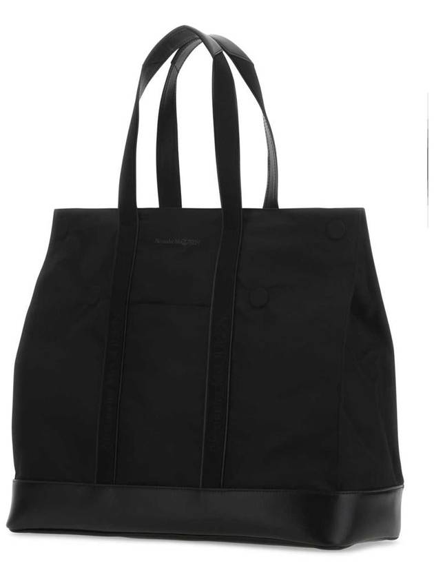 Logo Strap Tote Bag Black - ALEXANDER MCQUEEN - BALAAN 3