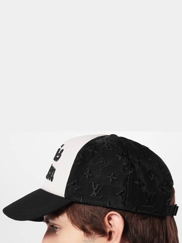 Mesh Signature Ball Cap Black - LOUIS VUITTON - BALAAN 5