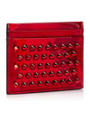 Chios Spike Card Wallet Red - CHRISTIAN LOUBOUTIN - BALAAN 3