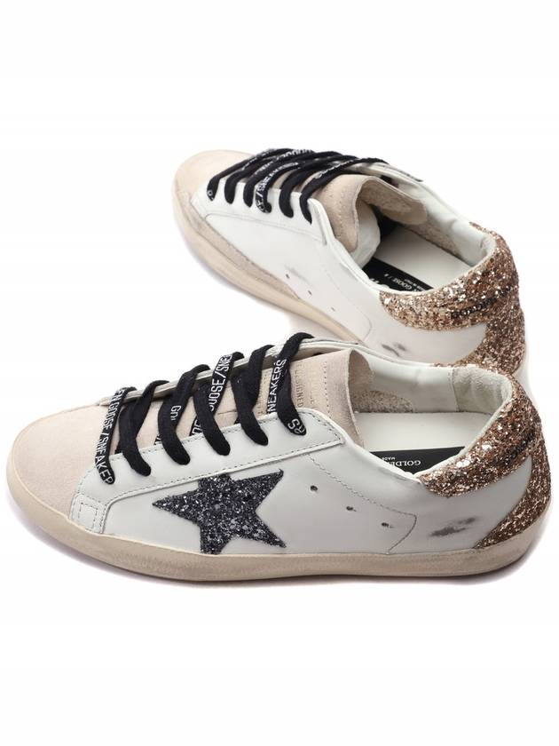 Super-Star Glittered Sneakers White - GOLDEN GOOSE - BALAAN 7