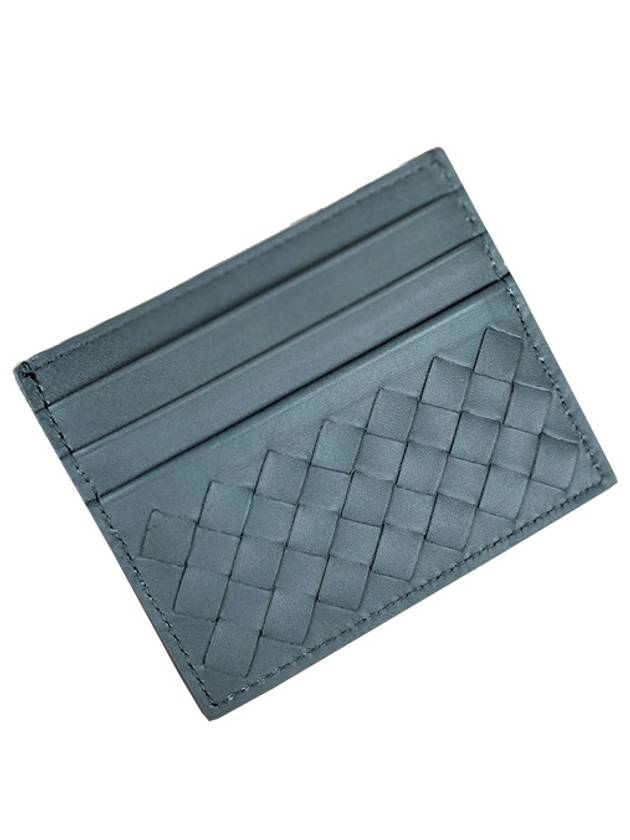 BV Intrecciato Card Holder Slate - BOTTEGA VENETA - BALAAN 2