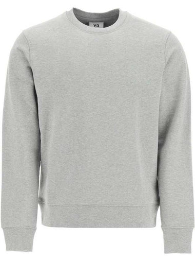 Classic Back Logo Crew Neck Sweatshirt Grey - Y-3 - BALAAN 1