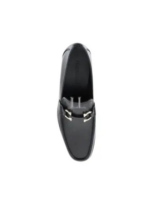 Gancini Ornament Moccasin Loafers Black - SALVATORE FERRAGAMO - BALAAN 2