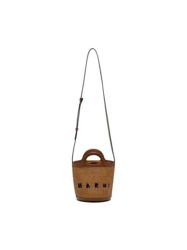 Tropicalia Small Bucket Bag Brown - MARNI - BALAAN 4