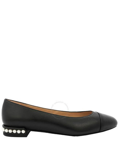 Stuart Weitzman Ladies Black Pearl Ballet Flats, Brand Size 37 ( US Size 6.5 ) - STUART WEITZMAN - BALAAN 1