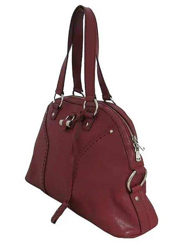 YSL Yip 156464 Muse Red Color Leather L Tote Bag - SAINT LAURENT - BALAAN 3