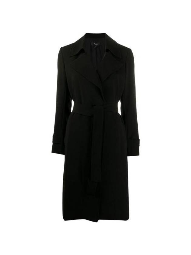 Oaklane Trench Coat Black - THEORY - BALAAN 1