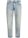 Men's Carrot Fit Denim Jeans Light Blue - SAINT LAURENT - BALAAN 1