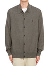 Kilburn Men's Cardigan MK044Z MONUMENT GRAY MARL - ALLSAINTS - BALAAN 2