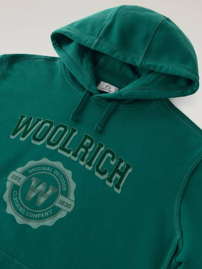 LOGO COTTON HOODIE - WOOLRICH - BALAAN 2