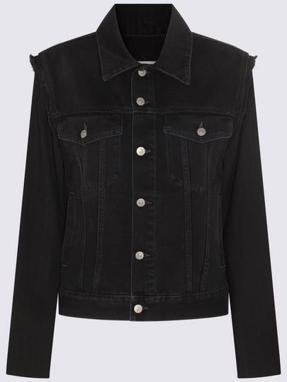 MM6 BLACK COTTON DENIM JACKET S52AM0260STZ086961 - MAISON MARGIELA - BALAAN 2