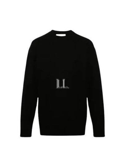 Crewneck Wool Knit Top Black - JIL SANDER - BALAAN 2