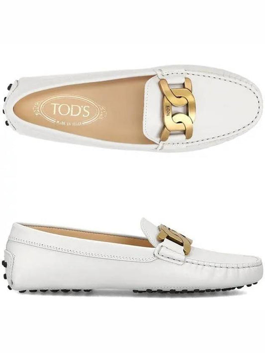 Women's Kate  Gommino Driving Shoes Off White - TOD'S - BALAAN 2