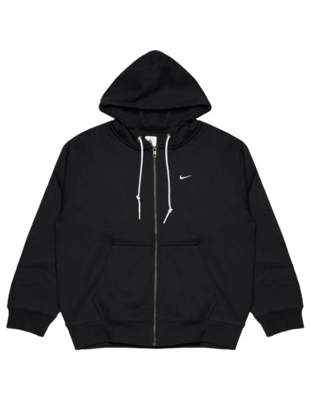 NRG Solo Swoosh Full Zip Hoodie Black - NIKE - BALAAN 2