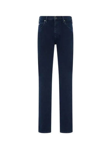 Men s Debossed Logo Patch Stretch Jeans Blue 271632 - EMPORIO ARMANI - BALAAN 1