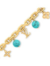 My LV Pearl Bracelet Gold Turquoise - LOUIS VUITTON - BALAAN 3