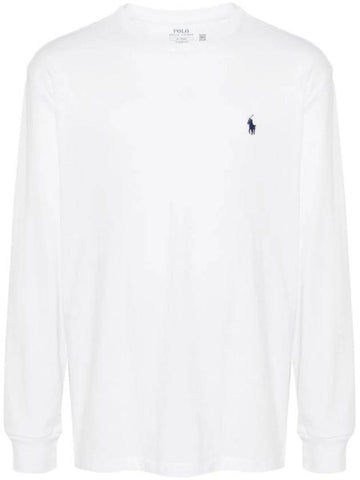 Pony embroidery classic long sleeve t shirt white - POLO RALPH LAUREN - BALAAN 1