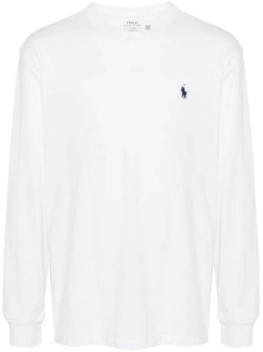 Pony embroidery classic long sleeve t shirt white - POLO RALPH LAUREN - BALAAN 1