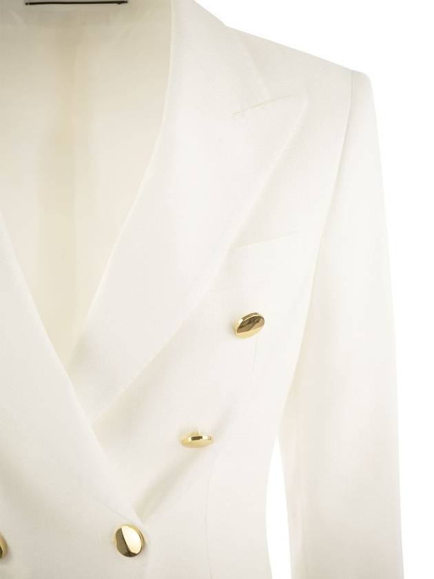 ALICYA - Double-breasted jersey blazer - TAGLIATORE - BALAAN 4