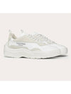 Men's Two-Tone Leather Suede Banshee Gumboy Low Top Sneakers White - VALENTINO - BALAAN 2