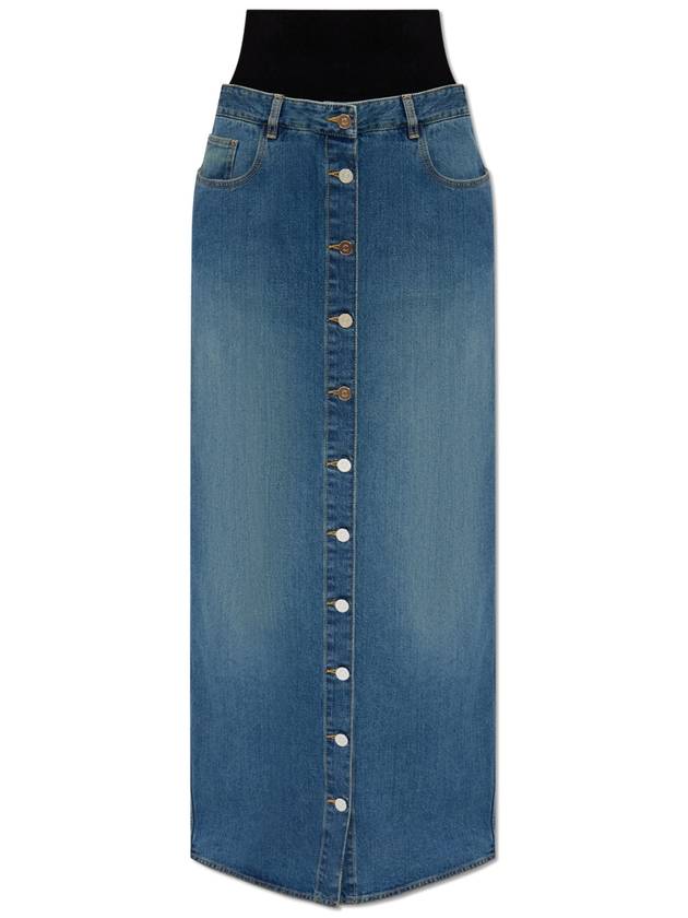 Alaïa Denim Skirt, Women's, Blue - ALAIA - BALAAN 1