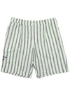 Striped short pants GREEN MAN - MALBON GOLF - BALAAN 1