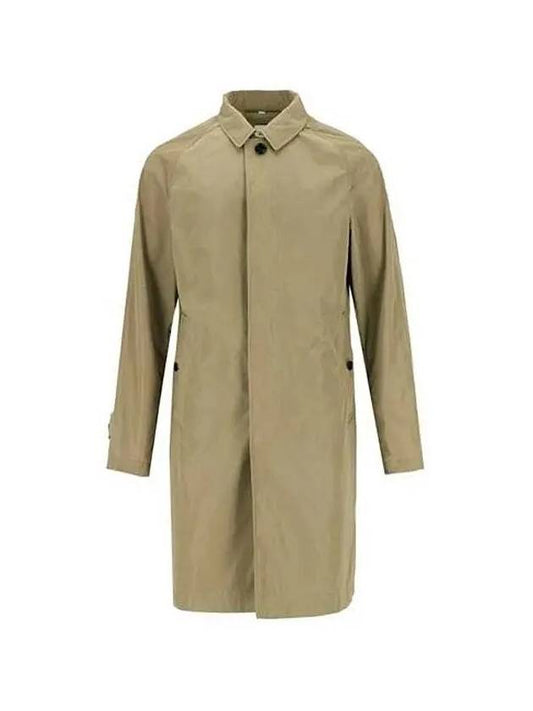 Men's Hampstead Welt Pocket Single Coat Beige - BURBERRY - BALAAN 2