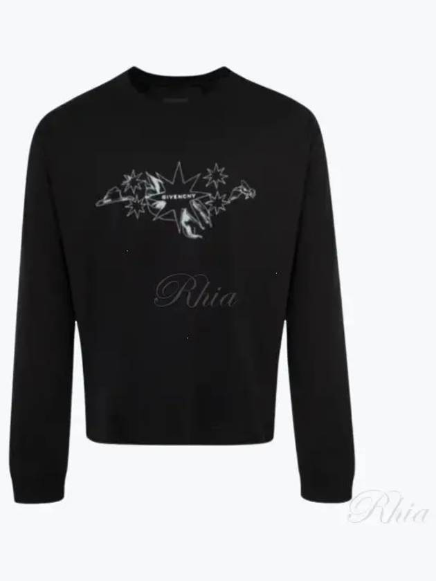 Tarot Print Boxy Fit Long Sleeve Shirt Black - GIVENCHY - BALAAN 2