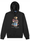 Bear Print Drawstring Hoodie Black - POLO RALPH LAUREN - BALAAN 1