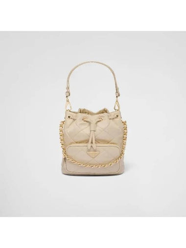 Re-Edition 1995 Chaîne Re-Nylon Shoulder Bag Desert Beige - PRADA - BALAAN 1