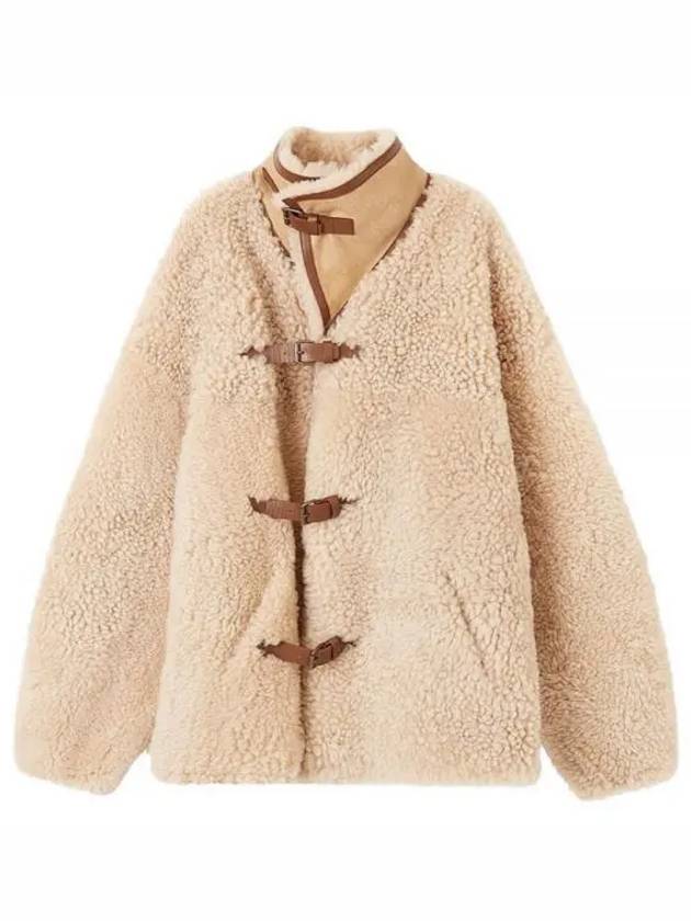 Women s Shearling Coat Beige MA1323 22H001I - ISABEL MARANT - BALAAN 1