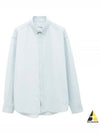 Chillax Relaxed Fit Long Sleeve Shirt Blue - MAISON KITSUNE - BALAAN 2