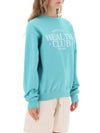 Health Club Print Cotton Sweatshirt Mint - SPORTY & RICH - BALAAN 3