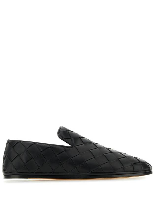 Intrecciato Leather Loafers Black - BOTTEGA VENETA - BALAAN 2