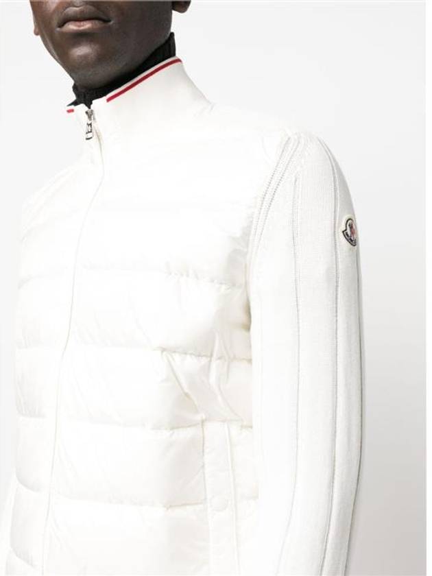 Cotton Cardigan Padding White - MONCLER - BALAAN 6