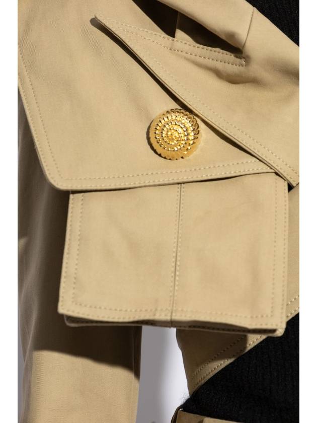 Balmain Short Jacket With Hood, Women's, Beige - BALMAIN - BALAAN 5