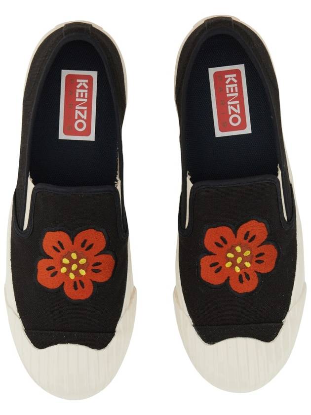 School Boke Flower Slip-On Black - KENZO - BALAAN 3