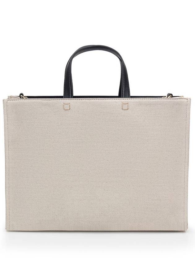 G Logo Canvas Medium Tote Bag Beige - GIVENCHY - BALAAN 4