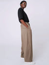 AU42PT07 Classic wide pants dark beige - ATHPLATFORM - BALAAN 7