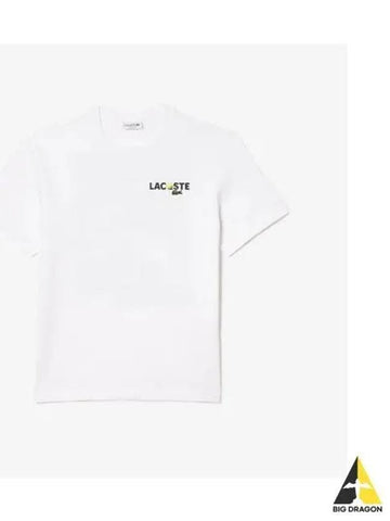 Men s Comics Graphic T Shirt White - LACOSTE - BALAAN 1